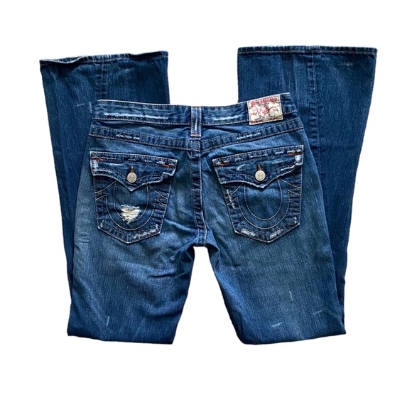 True Religion Denim - True Religion | Joey cyber Y2K distressed flare denim